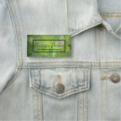 グリーントロピカルエキゾチック葉パームプロフェッショナル 名札 (インサイチュ)