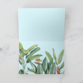 グリーントロピカルジャングルバナナツリーストレリツィア カード (内部)