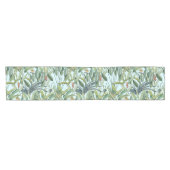 グリーントロピカルジャングルバナナツリーストレリツィア ショートテーブルランナー (横)