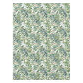 グリーントロピカルジャングルバナナツリーストレリツィア テーブルクロス (正面)