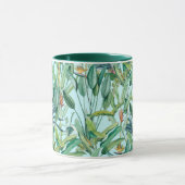 グリーントロピカルジャングルバナナツリーストレリツィア マグカップ (中央)