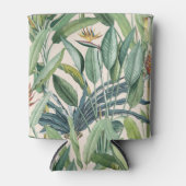 グリーントロピカルジャングルバナナツリーストレリツィア 缶クーラー (正面)