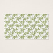 グリーントロピカルツインパームツリーズ結婚式の引き出物ラベル (裏面)