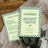 グリーントロピカルバチェロレッテ週末パーティー 招待状