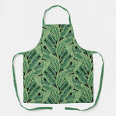 グリーントロピカルバナナ葉ナ エプロン (正面)