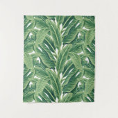 グリーントロピカルバナナ葉ナ タペストリー (正面)