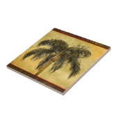グリーントロピカルパームツリーハワイアンヴィンテージパームズ タイル (側面)