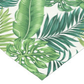 グリーントロピカルパームバナナモンステラ葉ズ ショートテーブルランナー (コーナー)