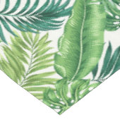 グリーントロピカルパームバナナモンステラ葉ズ テーブルクロス (アングル)