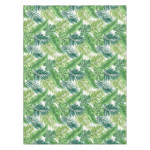 グリーントロピカルパームバナナモンステラ葉ズ テーブルクロス (正面)