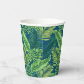 グリーントロピカルパームバナナモンステラ葉ズ 紙コップ (右)