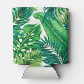 グリーントロピカルパームバナナモンステラ葉ズ 缶クーラー (裏面)