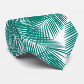 グリーントロピカルパーム葉のパターン ネクタイ (ロール)