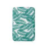 グリーントロピカルパーム葉のパターン バスマット (正面縦)