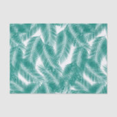 グリーントロピカルパーム葉のパターン 薄葉紙 (正面)