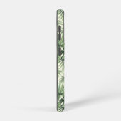 グリーントロピカルパーム葉のパターン SAMSUNG GALAXYケース (右側面)