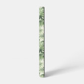 グリーントロピカルパーム葉のパターン SAMSUNG GALAXYケース (左側面)