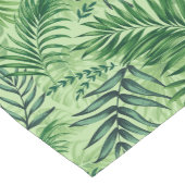 グリーントロピカルパーム&モンステ葉ラ ショートテーブルランナー (コーナー)