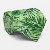 グリーントロピカルパーム&モンステ葉ラ ネクタイ (ロール)