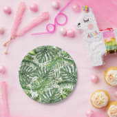 グリーントロピカルパ葉ームズサマーアイランド結婚ズ ペーパープレート (パーティー)