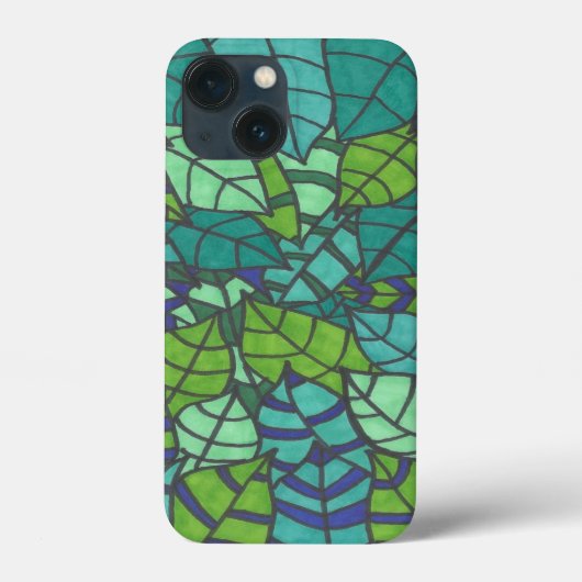 グリーントロピカル葉ビーチタオル Case-Mate iPhoneケース (裏面)