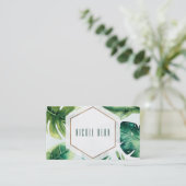 グリーントロピッ葉クホワエレガントイトシックカスタム 名刺 (スタンド正面)