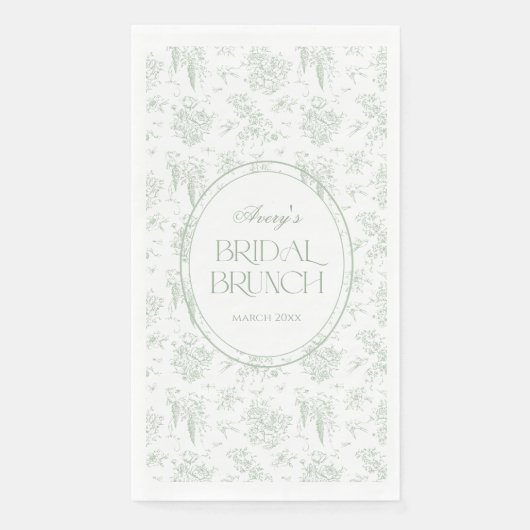 グリーントワール フラワーベース ヴィンテージ ブライダルシャワー ウェルカム (正面)