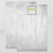 グリーントンボパーソナライズされたイ文房具 便箋 (正面/裏面)