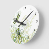 グリーントンボ壁時計 ラウンド壁時計 (傾斜)