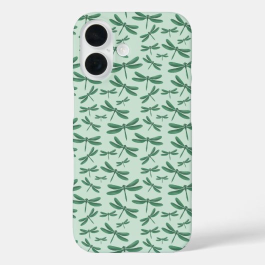 グリーントンボ模様 Case-Mate iPhoneケース (裏面)