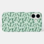 グリーントンボ模様 Case-Mate iPhoneケース (裏面 (横))