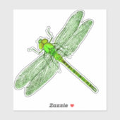 グリーントンボ等高線 シール (シート)