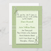 グリーントンボ結婚式招待状 招待状 (正面/裏面)