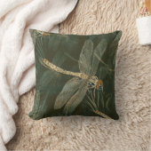 グリーントンボ装飾用クッション クッション (ブランケット)