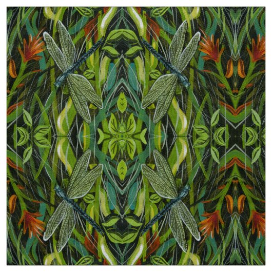 グリーントンボ ファブリック (見本)