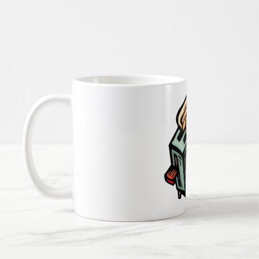 グリーントースターマグ コーヒーマグカップ (左)