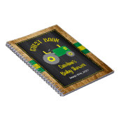 グリーント素朴ラクターベビーシャワーゲストブック ノートブック (右側)