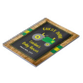 グリーント素朴ラクターベビーシャワーゲストブック ノートブック (左側)