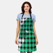 グリーントriangle ハルクィン エプロン (着用した状態)