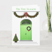 グリーンドアクリスマスが季節の装飾 シーズンカード (正面)