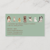 グリーンドッグウォーカーロイヤリティ割引ポー 名刺 (裏面)