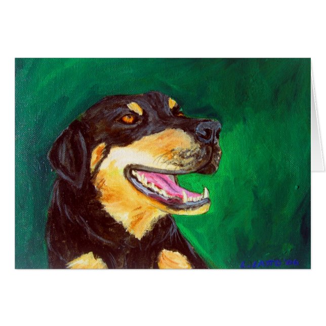 グリーンドッグカード (正面横)