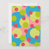 グリーンドット泡kidフォトガールズ誕生日パーティー 招待状 (裏面)