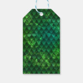 グリーンドラゴンはかりで測金ゴールド誕生日ありがとう ギフトタグ (裏面)