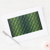 グリーンドラゴンはかりで測 長方形シール (封筒)