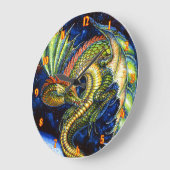 グリーンドラゴンウォールクロック ラージ壁時計 (傾斜)