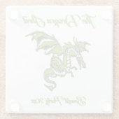 グリーンドラゴンオンシルバー ガラスコースター (裏面)