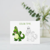 グリーンドラゴンカラーリング活動 ポストカード (スタンド正面)