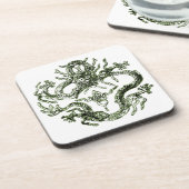 グリーンドラゴンコルクコースター コースター (左側)