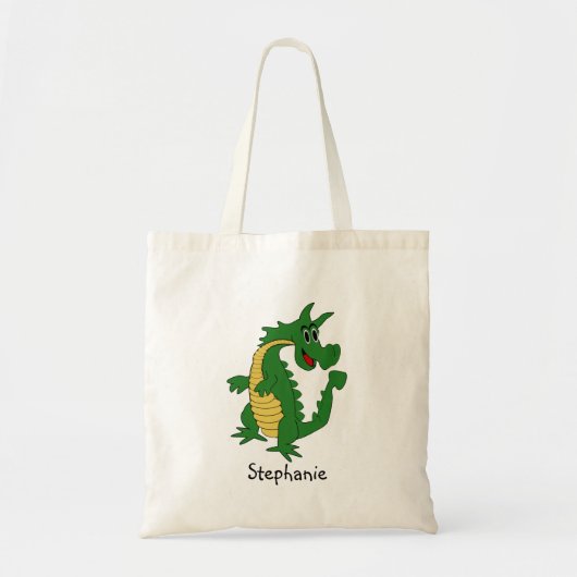 グリーンドラゴンデザイン トートバッグ (正面)